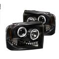 Spyder Ford F250-350-450 Super Duty Black Halo Projector LED Headlights 5010544